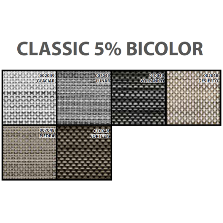 Enrollable Screen Classic 5% Bicolor